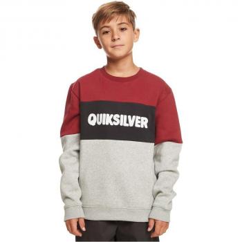 Quiksilver School Again Sudadera para Niño Multicolor Gris Sin Capucha Talla 12A