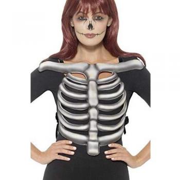 Smiffys-Smiffy'S Skeleton-Jaula para Costillas, Unisex, Color Blanco, Tamaño único 45211