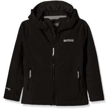 Regatta Tyson II Softshell de, Niños, color negro, tamaño 3