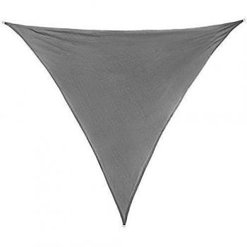 El toldo SUN FRANCIS con forma triangulada 4 x 4 x 4 m 100 % HDPE en muchos colores diferentes por Ventus, Color:Graníto