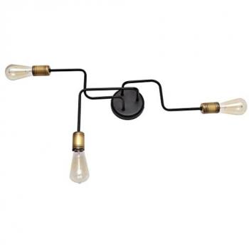 Luz de Techo Dimmable con 9 Lámparas en Oro y Blanco Mate, 3000K - Varas Schuller