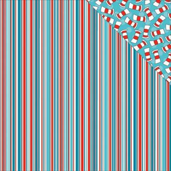 Wacky & Wild Double-Sided Cardstock 12X12-Wild & Wacky Stripe by Reminisce