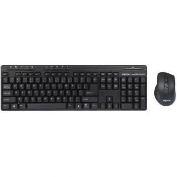 Approx APPKBWSHOME2 - Teclado inalámbrico Multimedia Color Negro y Rojo