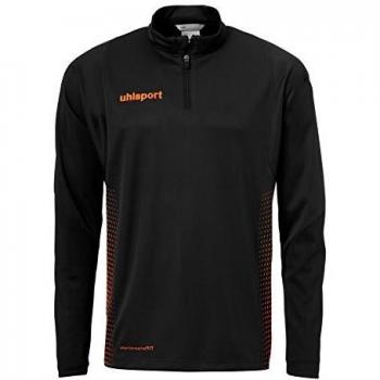 uhlsport Score Zip Chándal con Cremallera 1/4, Hombre, Negro/Naranja Fluor, XL