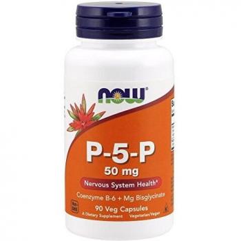 NOW Foods Active B6 P-5-P 50mg Vegan Capsules - 90 Count