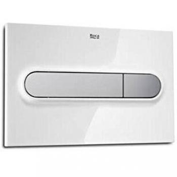 Roca In-Wall A890095005 - Placa accionamiento PL1 Dual, blanco cromo mate