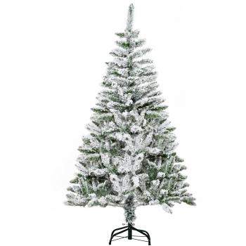 Árbol de Navidad Artificial 150 cm con Nieve Ignífugo y 358 Ramas