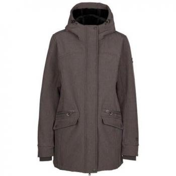Chaqueta Softshell Trespass Anza TP75 para Mujer en Gris Oscuro