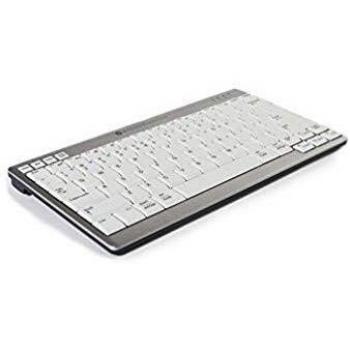 Teclado Inalámbrico Compacto BakkerElkhuizen UltraBoard 950 AŽERTY Francés Gris y Blanco
