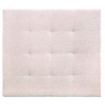 Cabecero Tapizado en Poliéster con Pliegues - Beige - 200 x 80 cm