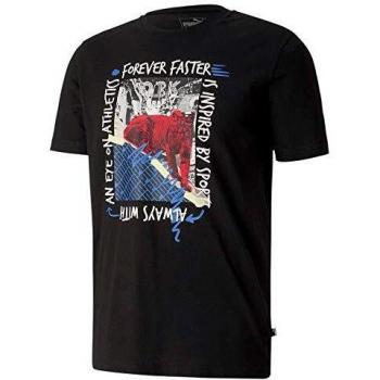 Puma Photo tee Camiseta, Hombre, Black, S