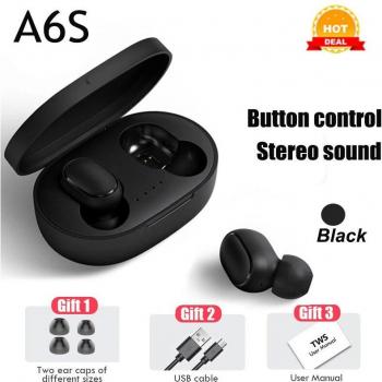 Auriculares Inalámbricos TWS A6S Plus Estéreo Deportivos con Cancelación de Ruido para Xiaomi e iPhone