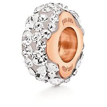 Abalorio de Plata de Ley Folli Follie Mujer 1,5 cm - Diseño Moderno Color Blanco