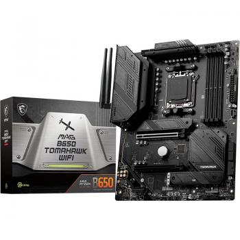MSI MAG B650 Tomahawk WIFI AM5 ATX Motherboard with DDR5 and SATA 6Gb/s for Ryzen 7000