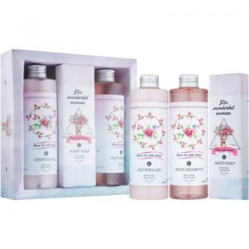 Lote de Regalo de Ducha Boho Style con Gel 250ml, Jabón 145g y Champú 250ml