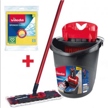 Fregona Vileda Ultramax Box con 3 paños de microfibra