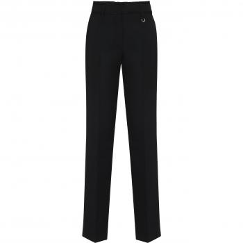 Jacquemus Women's Ficelle Wool Trousers in Black | Size XS | 23H233PA0641333 Color 990