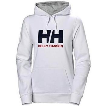 Helly Hansen Women's Casual Cotton Long Sleeve Logo Hoodie White M