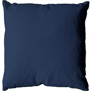 Cojín Desenfundable 60x60 cm Azul Marino de Algodón Certificado Oeko Tex, Lavable a Máquina, Ideal para Sofás - Colección Panamá