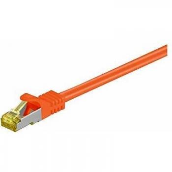 Goobay RJ-45 CAT7 7.5m S/FTP (S-STP) Cable de Red Naranja