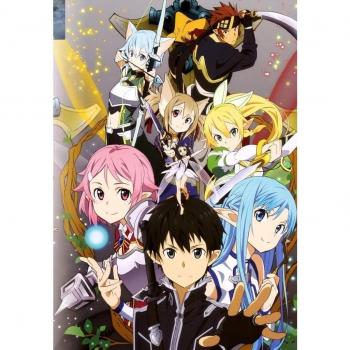 Sword Art Online II (14x20 inch, 35x50 cm) Silk Poster Seda Cartel PJ12-E8F8