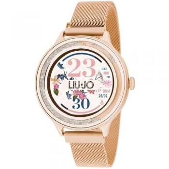 Liu Jo Women's Smartwatch SWLJ050 - Gold Stainless Steel, 1.4 IPS Screen, IP68 Waterproof