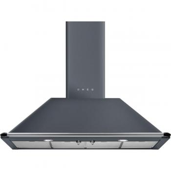 Campana Extractora Smeg KT110GRE de 110 cm en color Gris, Nivel de Ruido de 71 dB y Capacidad de Extracción de 784 m³/h