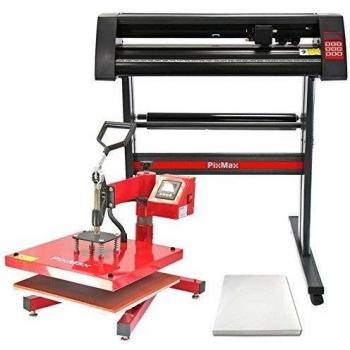 PixMax - Prensa Térmica Giratoria 38cm para Sublimación de Camisetas y Plóter para Corte Vinilo