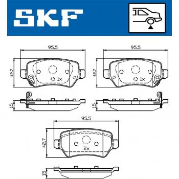 Pastillas de freno SKF VKBP 90338 A