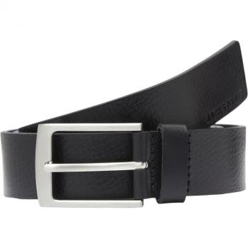Jack & Jones Stockholm Leather Belt for Men - Black 80 cm