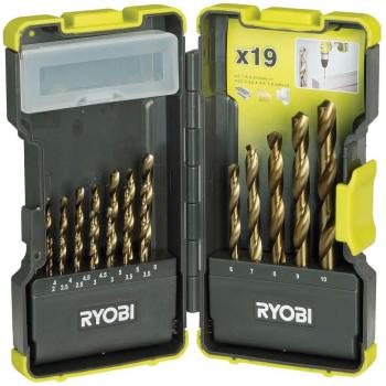 Ryobi RAK19HSS - Set 19 Brocas HSS para perforar