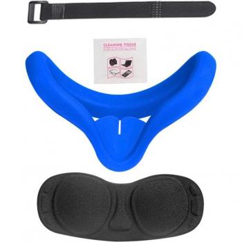 Mascarilla de Silicona Blanda Unisex para Oculus Quest 2, Almohadilla Antisudor y Bloqueo de Luz, Anti-fugas