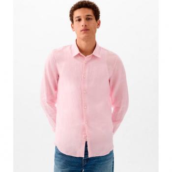 Camisa de Lino Rosa para Hombre GAP