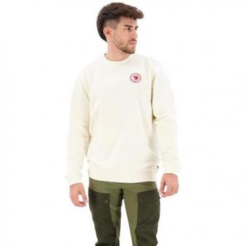 Sudadera Fjällräven 1960 Logo Badge blanca crema - Talla M