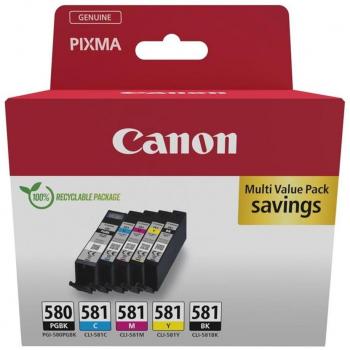 Multipack Canon PGI-580 PGBK + CLI-581 C/M/Y