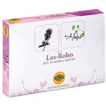 Lax Robis L-3 | Favorece El Funcionamiento Intestinal | Sen, Fumaria, Menta | 60 Comprimidos
