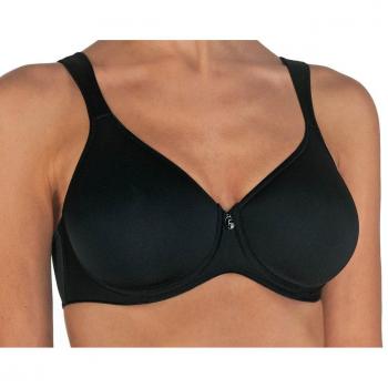 Felina Women's Pure Balance Spacer Underwire Bra in Black, Size 70G