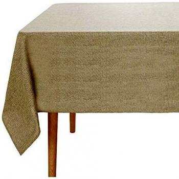 UMI. by Amazon Mantel Mesa Rectangular de Efecto Lino 130x280cm Lino
