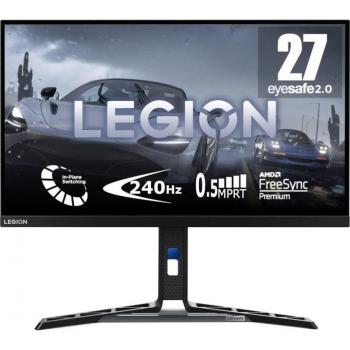 Lenovo Legion Y27f-30 Monitor Gaming 27 Full HD IPS 280Hz FreeSync Premium con EyeSafe, 0.5ms MPRT, HDMI+DP+USB, Altavoces, Ajuste de incl