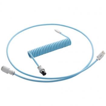 CableMod Pro Coiled Keyboard Cable USB-C to USB-A, 150cm - Blueberry Cheesecake