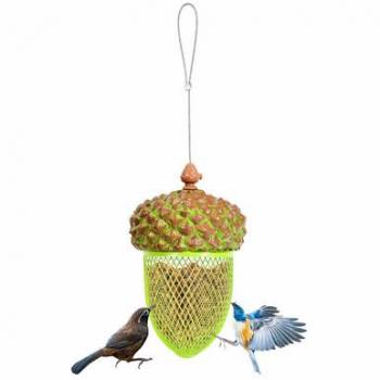 Acorn-Shaped Metal Wild Bird Feeder
