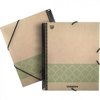 Grafoplás Maxiplas Forrado 40 Fundas A4 Uninature Concept Verde 2x20x30 cm Espiral
