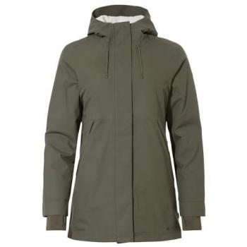 Parka de mujer VAUDE Coreway, funcional, color caqui, talla 42