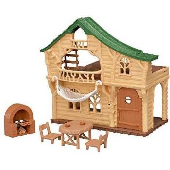 SYLVANIAN FAMILIES Cabaña del Lago, Color Beige y Verde