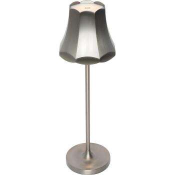 Lámpara de mesa retro recargable IP44 de aluminio y acero con LED integrado - Granny