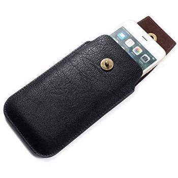 Funda Piel Estuche Cinturón Vertical con Cierre Magnético para Oppo Find X2 Neo (2020) - Negra