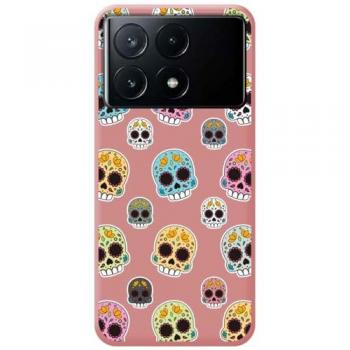 Funda Silicona Líquida Rosa Catrina para Xiaomi Poco X6 Pro 5G con Dibujos