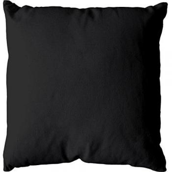 Cojín Desenfundable 60x60 cm Negro de Algodón Certificado Oeko Tex, Lavable a Máquina, Ideal para Sofás - Colección Panamá