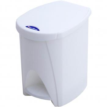 Cubo de Basura con Pedal Plastiken Blanco PVC