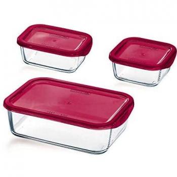 LUMINARC L0836 S3 RECIP C/T Fucsia KEEP'N Box Lum, Acero Inoxidable